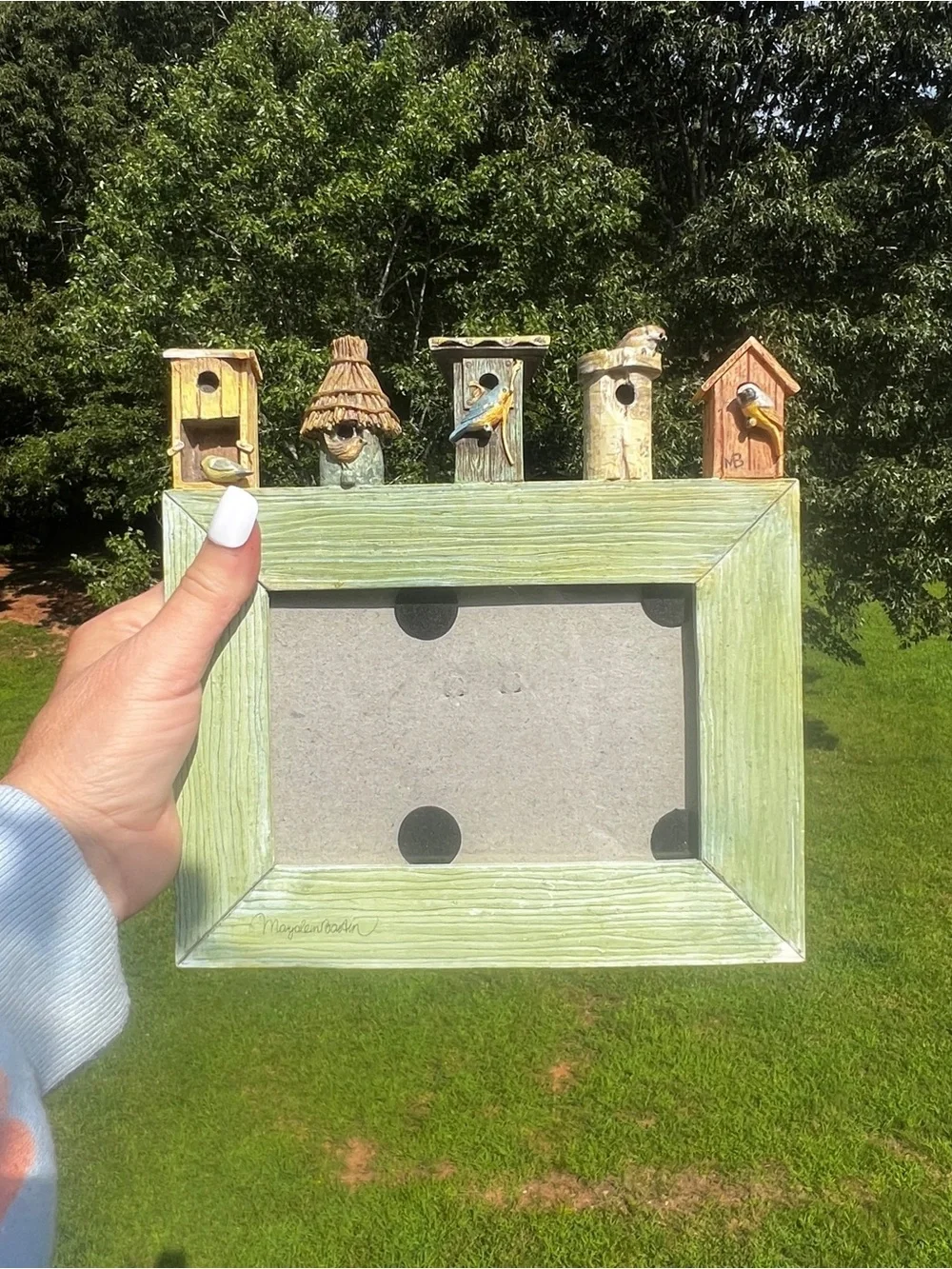 Vintage Hallmark Marjolein Bastin Nature’s Sketchbook Birdhouse Frame